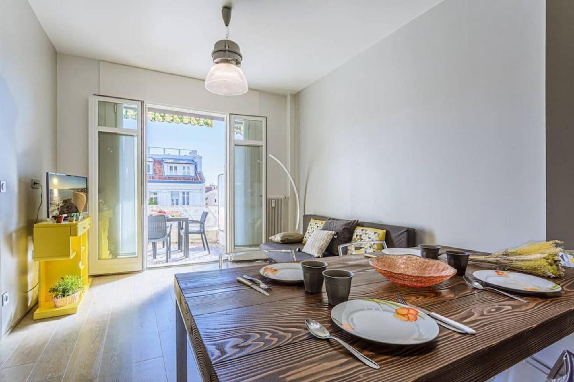 Fleurs 22 - City Center - Modern W Terrace Nizza Exterior foto