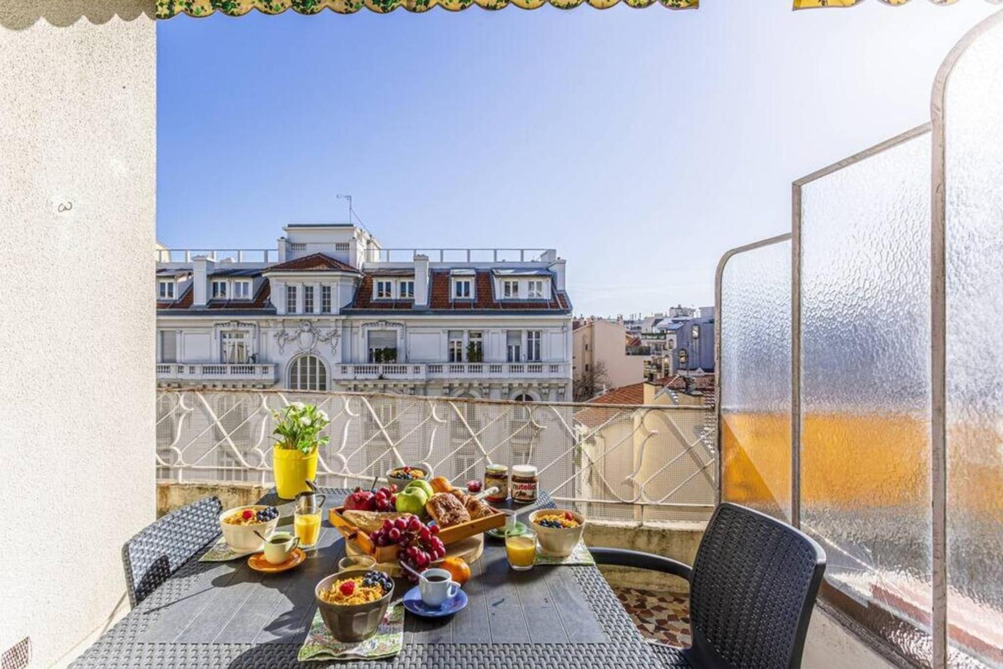 Fleurs 22 - City Center - Modern W Terrace Nizza Exterior foto
