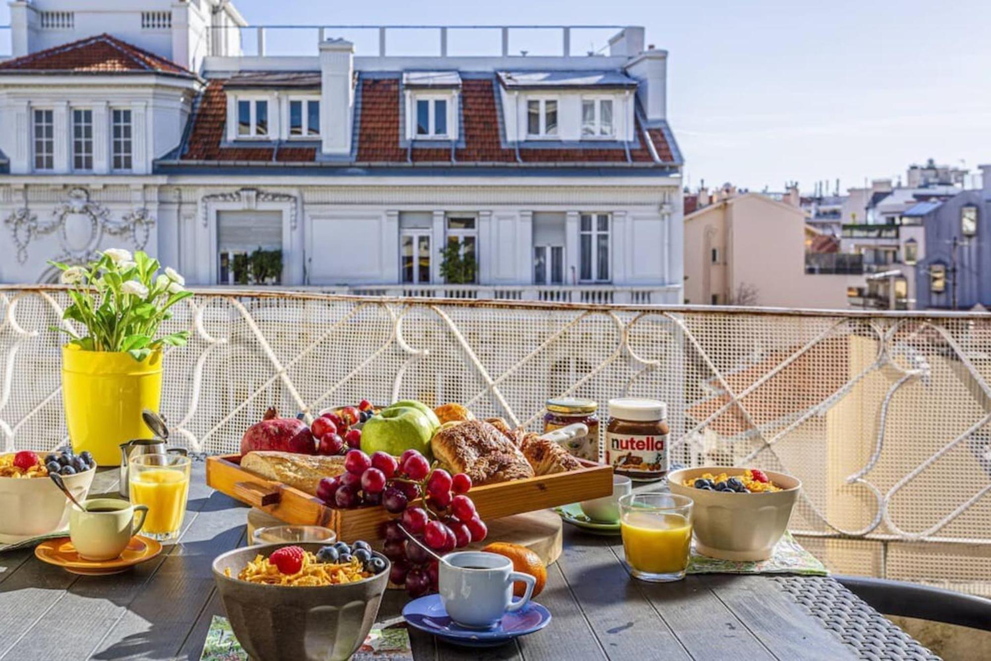 Fleurs 22 - City Center - Modern W Terrace Nizza Exterior foto